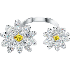 Swarovski Rings Swarovski Eternal Flower Open Ring - Silver/Yellow/Transparent