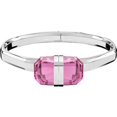 Swarovski Lucent Bangle - Silver/Pink