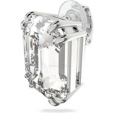 Swarovski Mesmera Single Octagon Cut Clip Earring - Silver/Transparent