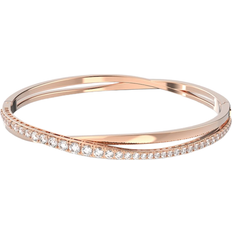 Swarovski Twist Bracelet - Rose Gold/Transparent