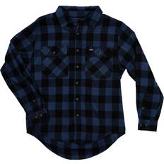 Smith Buffalo 2-Pocket Flannel Shirt - Heather Blue/Black