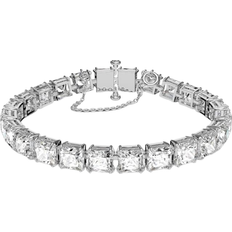 Jewellery Swarovski Millenia Square Cut Bracelet - Silver/Transparent