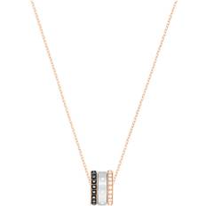 Swarovski Svart Halsband Swarovski Hint Pendant Necklace - Gold/Silver/Transparent/Black