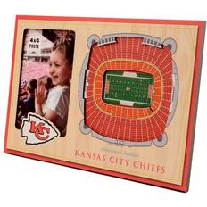 Kansas City Chiefs Sports Fan Products YouTheFan Brown Kansas City Chiefs 3D StadiumViews Picture Frame