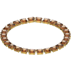 Yellow Necklaces Swarovski Millenia Square Cut Necklace - Gold/Yellow