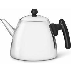 Bois Carafe et Pichets Bredemeijer Double Wall Boston Teapot - Black 1.1 L ET P Théière