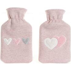 Vattenflaska 2 liter Dkd Home Decor Varmvattenflaska Polyester Gummi 2L (16 x 5.5 x 28 cm) (2 pcs) Vattenflaska