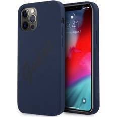 Guess iPhone 12 Pro Max Cover Vintage Silicone Blå