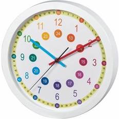 Hama Perlen Hama “Easy Learning" Children's Wall Clock Diameter 30 cm Low-Noise