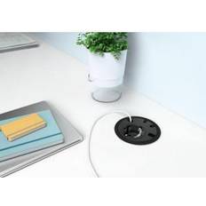 Bachmann LOOP IN 80 mm Schuko udtag med 2M ledning, sort