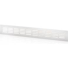 ventilationsrist 400x60 mm, hvid
