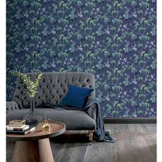 Wallpaper Jasmine Garden Blue