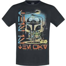 Funko Star Wars The Mandalorian Mando & Baby Yoda Grogu T-shirt Herrer multifarvet