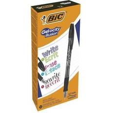 Nero Penne gel Bic Gel-ocity Illusion Erasable Pen Medium Black Pack of 12 943441