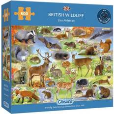 Jigsaw Puzzles Gibsons British Wildlife 500 Pieces