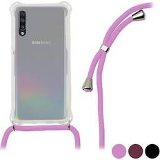 Ksix Custodia In Cavo TPU Trasparente Marrone Per Samsung Galaxy A70