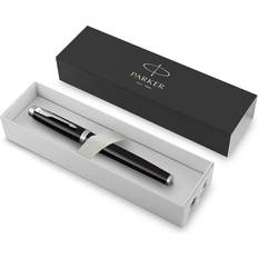 Parker pen im Parker IM Fountain Pen Black Lacquer with Chrome Trim Fine Nib with Blue Ink Refill Gift Box