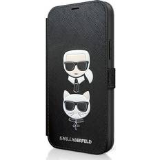 Karl Lagerfeld Fundas de cartera Karl Lagerfeld Saffiano & Choupette Case for iPhone 12 mini