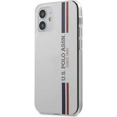 U.S. Polo Assn. Shiny Tricolor Stripes Etui iPhone 12 Mini