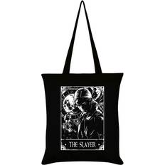 Cheap Totes & Shopping Bags Deadly Tarot The Slayer Tote Bag (One Size) (Black/White)