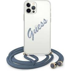 Guess Script Vintage Hard Case iPhone 12/12 Pro Blå GUHCP12MCRTVSBL