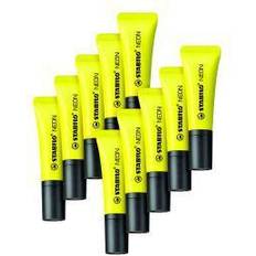 Amarillo Rotuladores Stabilo Neon Yellow Highlighter (10 Pack)