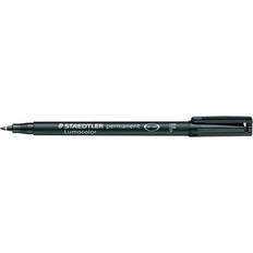 318 Lumocolor Permanent Pen 0.6MM Fine Tip Black (Pack-10)