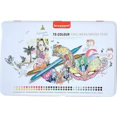 Bruynzeel Fineliner Brush Pen Sets set of 72