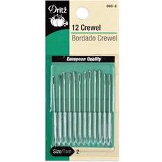 Forniture per Cucito Dritz 12 Crewel Needles Size 2