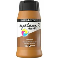 Daler Rowney System 3 Acrylic Paint Raw Sienna 500ml