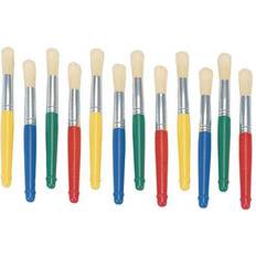 Brushes Colorations Plastic Handle Jumbo Chubby Paint Brushes Set of 12