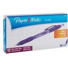 Profile Retractable Ballpoint Pen Bold 1.4Mm Purple Ink/Barrel DOZ en 1 Dozen