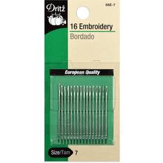 Spille e Aghi Dritz 16 Embroidery Hand Needles Size 7