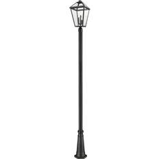 Black Pole Lighting Z-Lite Talbot Lamp Post 117.2"