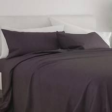 Home Collection Chevron Deep Bed Sheet Purple (259.08x228.6cm)