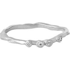 ENAMEL Copenhagen Lily Ring - Silver/Transparent