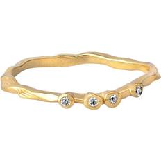 ENAMEL Copenhagen Lily Ring - Gold/Transparent