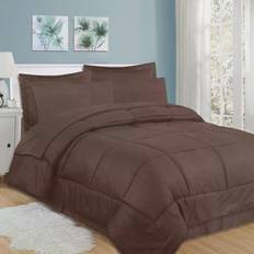 Sweet Home Collection Greek Key Bed Linen Brown (259.08x228.6cm)