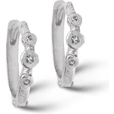 ENAMEL Copenhagen Lily Hoops - Silver/Transparent