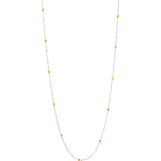 Orange Halskæder ENAMEL Copenhagen Lola Necklace - Silver/Heavenly