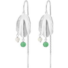 Pernille corydon ocean hope Pernille Corydon Ocean Hope Earrings - Silver/Pearl/Aventurine