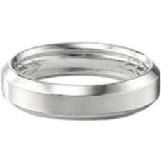 David Yurman Beveled Band Ring - White Gold