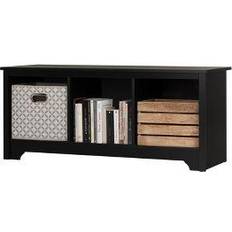 Black Storage Benches South Shore Vito Cubby Storage Bench 51.3x19.8"