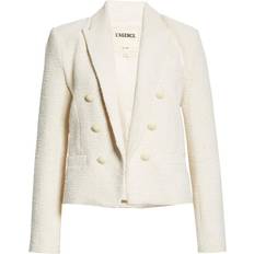 Coton - Femme Blazers L'agence Brooke Double Breasted Crop Cotton Blend Blazer - Ecru