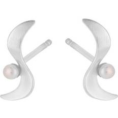 Pernille corydon ocean pearl Pernille Corydon Ocean Wave Earrings - Silver/Pearl