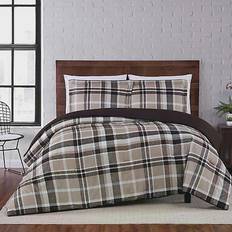 Brown Bedspreads Truly Soft Paulette Plaid Bedspread Brown (228.6x228.6cm)