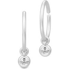 Julie Sandlau Finesse Mini Hoops - Silver/Transparent