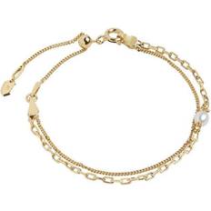 22k Bracelets Maria Black Cantare Bracelet - Gold/Pearl