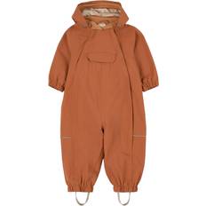 9-12M - Mädchen Shelloveralls Wheat Olly Tech Outdoor Suit - Amber Brown