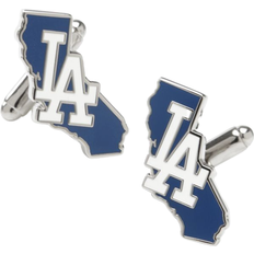 Cufflinks Inc LA Dodgers State Shaped Cufflinks - Silver/Blue/White